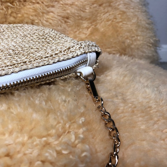 Bam Forever Watermelon/Sequins Straw Clutch Purse - Picture 9 of 14